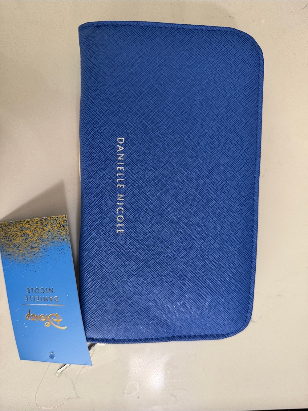 Danielle Nicole Blue Stitch Surfing Stitch Zip Around Wallet - Picture 2 of 3